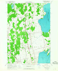 Beekmantown New York Historical topographic map, 1:24000 scale, 7.5 X 7.5 Minute, Year 1966