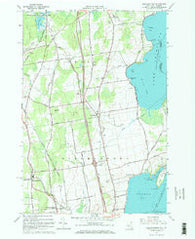 Beekmantown New York Historical topographic map, 1:24000 scale, 7.5 X 7.5 Minute, Year 1966