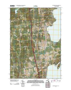 Beekmantown New York Historical topographic map, 1:24000 scale, 7.5 X 7.5 Minute, Year 2011