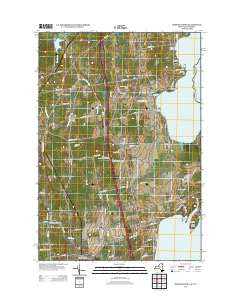 Beekmantown New York Historical topographic map, 1:24000 scale, 7.5 X 7.5 Minute, Year 2013