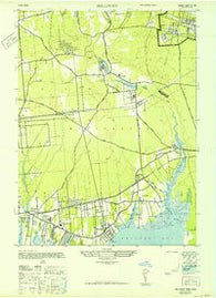 Bellport New York Historical topographic map, 1:24000 scale, 7.5 X 7.5 Minute, Year 1947