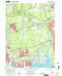 Bellport New York Historical topographic map, 1:24000 scale, 7.5 X 7.5 Minute, Year 1967
