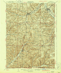 Belmont New York Historical topographic map, 1:62500 scale, 15 X 15 Minute, Year 1925