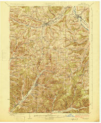 Belmont New York Historical topographic map, 1:62500 scale, 15 X 15 Minute, Year 1925