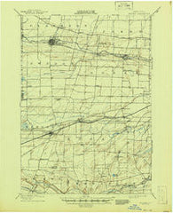Bergen New York Historical topographic map, 1:62500 scale, 15 X 15 Minute, Year 1899