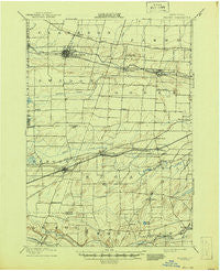 Bergen New York Historical topographic map, 1:62500 scale, 15 X 15 Minute, Year 1899