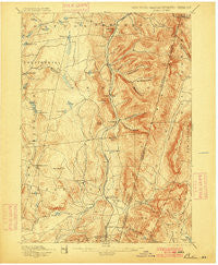Berlin New York Historical topographic map, 1:62500 scale, 15 X 15 Minute, Year 1898