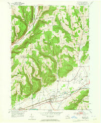 Big Flats New York Historical topographic map, 1:24000 scale, 7.5 X 7.5 Minute, Year 1953