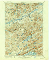 Big Moose New York Historical topographic map, 1:62500 scale, 15 X 15 Minute, Year 1903