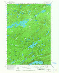 Big Moose New York Historical topographic map, 1:62500 scale, 15 X 15 Minute, Year 1954
