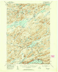 Big Moose New York Historical topographic map, 1:62500 scale, 15 X 15 Minute, Year 1954