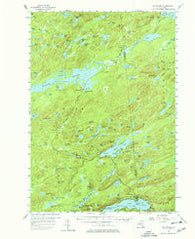 Big Moose New York Historical topographic map, 1:62500 scale, 15 X 15 Minute, Year 1954