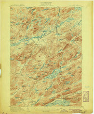 Big Moose New York Historical topographic map, 1:62500 scale, 15 X 15 Minute, Year 1903