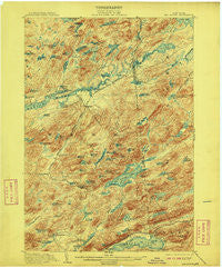 Big Moose New York Historical topographic map, 1:62500 scale, 15 X 15 Minute, Year 1903