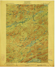 Big Moose New York Historical topographic map, 1:62500 scale, 15 X 15 Minute, Year 1903