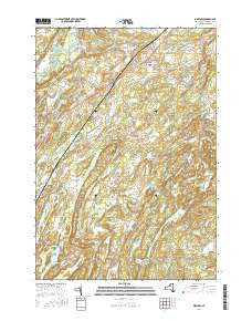 Bigelow New York Current topographic map, 1:24000 scale, 7.5 X 7.5 Minute, Year 2016
