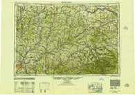 Binghamton New York Historical topographic map, 1:250000 scale, 1 X 2 Degree, Year 1950