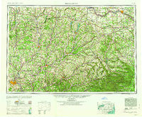 Binghamton New York Historical topographic map, 1:250000 scale, 1 X 2 Degree, Year 1963