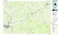 Binghamton New York Historical topographic map, 1:100000 scale, 30 X 60 Minute, Year 1985