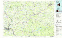 Binghamton New York Historical topographic map, 1:100000 scale, 30 X 60 Minute, Year 1985