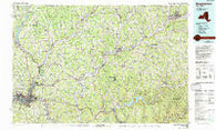 Binghamton New York Historical topographic map, 1:100000 scale, 30 X 60 Minute, Year 1985