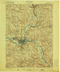 Binghamton New York Historical topographic map, 1:62500 scale, 15 X 15 Minute, Year 1904