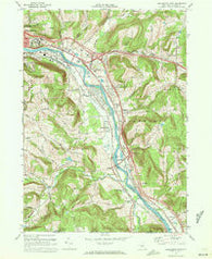 Binghamton East New York Historical topographic map, 1:24000 scale, 7.5 X 7.5 Minute, Year 1968