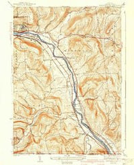 Binghamton East New York Historical topographic map, 1:31680 scale, 7.5 X 7.5 Minute, Year 1942