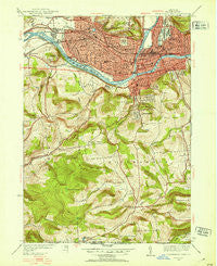 Binghamton West New York Historical topographic map, 1:24000 scale, 7.5 X 7.5 Minute, Year 1935