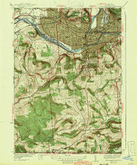 Binghamton West New York Historical topographic map, 1:31680 scale, 7.5 X 7.5 Minute, Year 1942