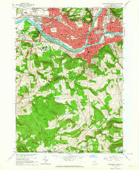 Binghamton West New York Historical topographic map, 1:24000 scale, 7.5 X 7.5 Minute, Year 1961