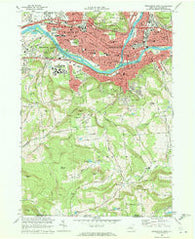 Binghamton West New York Historical topographic map, 1:24000 scale, 7.5 X 7.5 Minute, Year 1968