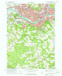 Binghamton West New York Historical topographic map, 1:24000 scale, 7.5 X 7.5 Minute, Year 1968