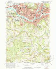 Binghamton West New York Historical topographic map, 1:24000 scale, 7.5 X 7.5 Minute, Year 1968