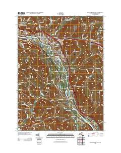 Binghamton East New York Historical topographic map, 1:24000 scale, 7.5 X 7.5 Minute, Year 2013