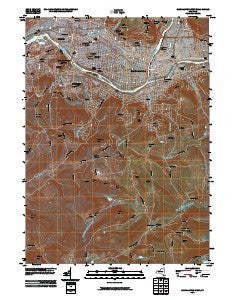 Binghamton West New York Historical topographic map, 1:24000 scale, 7.5 X 7.5 Minute, Year 2010