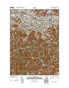 Binghamton West New York Historical topographic map, 1:24000 scale, 7.5 X 7.5 Minute, Year 2013