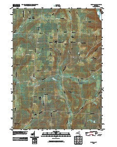 Birdsall New York Historical topographic map, 1:24000 scale, 7.5 X 7.5 Minute, Year 2010