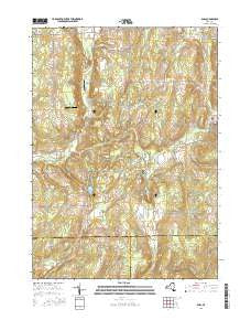 Bliss New York Current topographic map, 1:24000 scale, 7.5 X 7.5 Minute, Year 2016