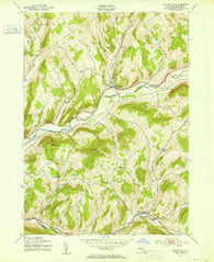 Bloomville New York Historical topographic map, 1:24000 scale, 7.5 X 7.5 Minute, Year 1943