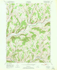 Bloomville New York Historical topographic map, 1:24000 scale, 7.5 X 7.5 Minute, Year 1943