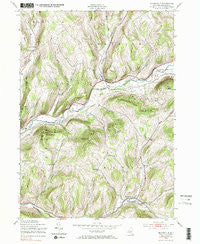 Bloomville New York Historical topographic map, 1:24000 scale, 7.5 X 7.5 Minute, Year 1943