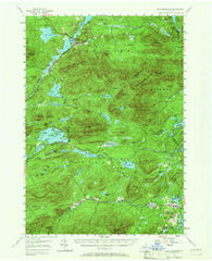 Blue Mountain New York Historical topographic map, 1:62500 scale, 15 X 15 Minute, Year 1954