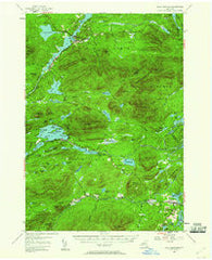 Blue Mountain New York Historical topographic map, 1:62500 scale, 15 X 15 Minute, Year 1954
