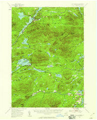 Blue Mountain New York Historical topographic map, 1:62500 scale, 15 X 15 Minute, Year 1954