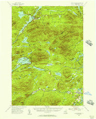 Blue Mountain New York Historical topographic map, 1:62500 scale, 15 X 15 Minute, Year 1954