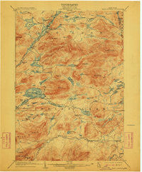 Blue Mountain New York Historical topographic map, 1:62500 scale, 15 X 15 Minute, Year 1903