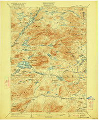 Blue Mountain New York Historical topographic map, 1:62500 scale, 15 X 15 Minute, Year 1903