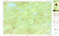 Blue Mtn Lake New York Historical topographic map, 1:25000 scale, 7.5 X 15 Minute, Year 1989