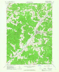 Bolivar New York Historical topographic map, 1:24000 scale, 7.5 X 7.5 Minute, Year 1965